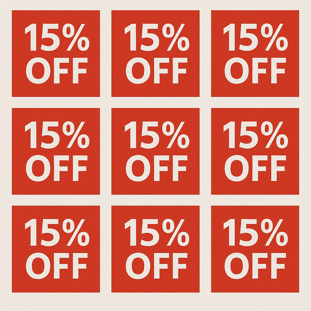 Save 15% with the Friends and Family Promo!